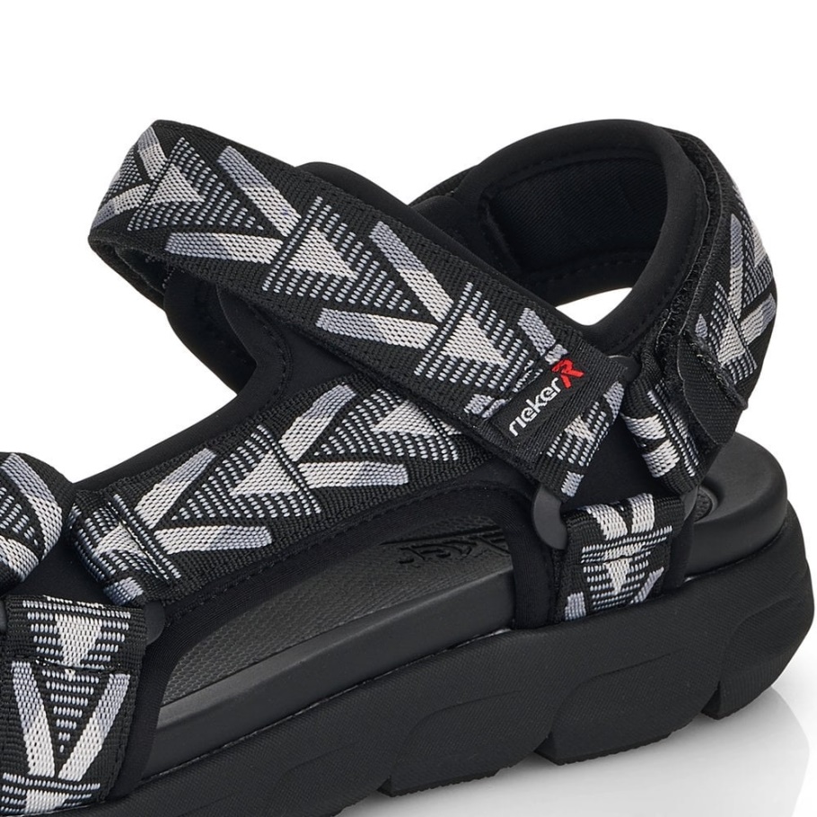 Rieker Schwarz R-evolution 20802 Herren Sandalen