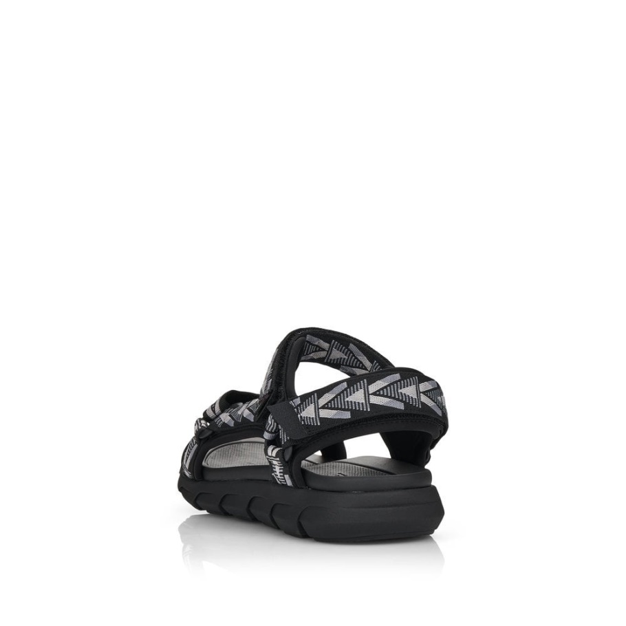 Rieker Schwarz R-evolution 20802 Herren Sandalen