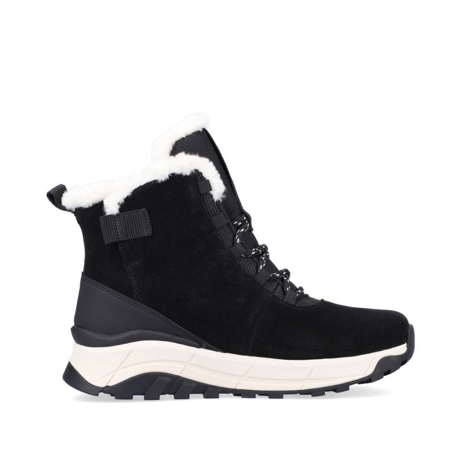 Rieker Schwarz R-evolution W0060 Damen Stiefel