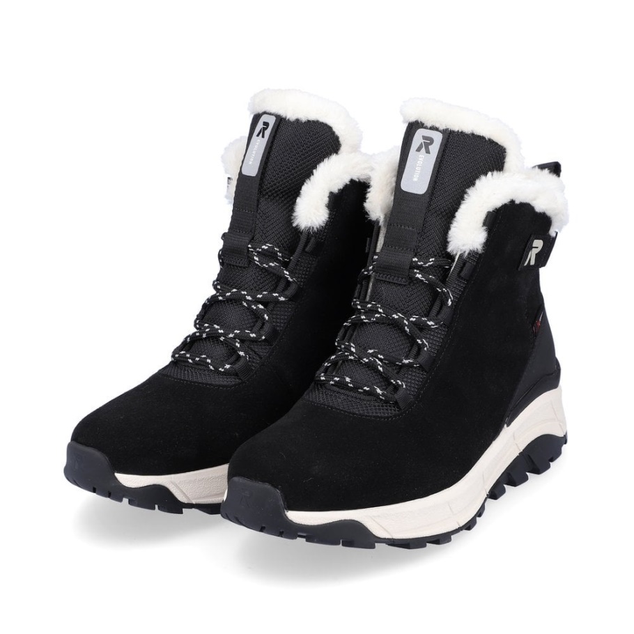 Rieker Schwarz R-evolution W0060 Damen Stiefel