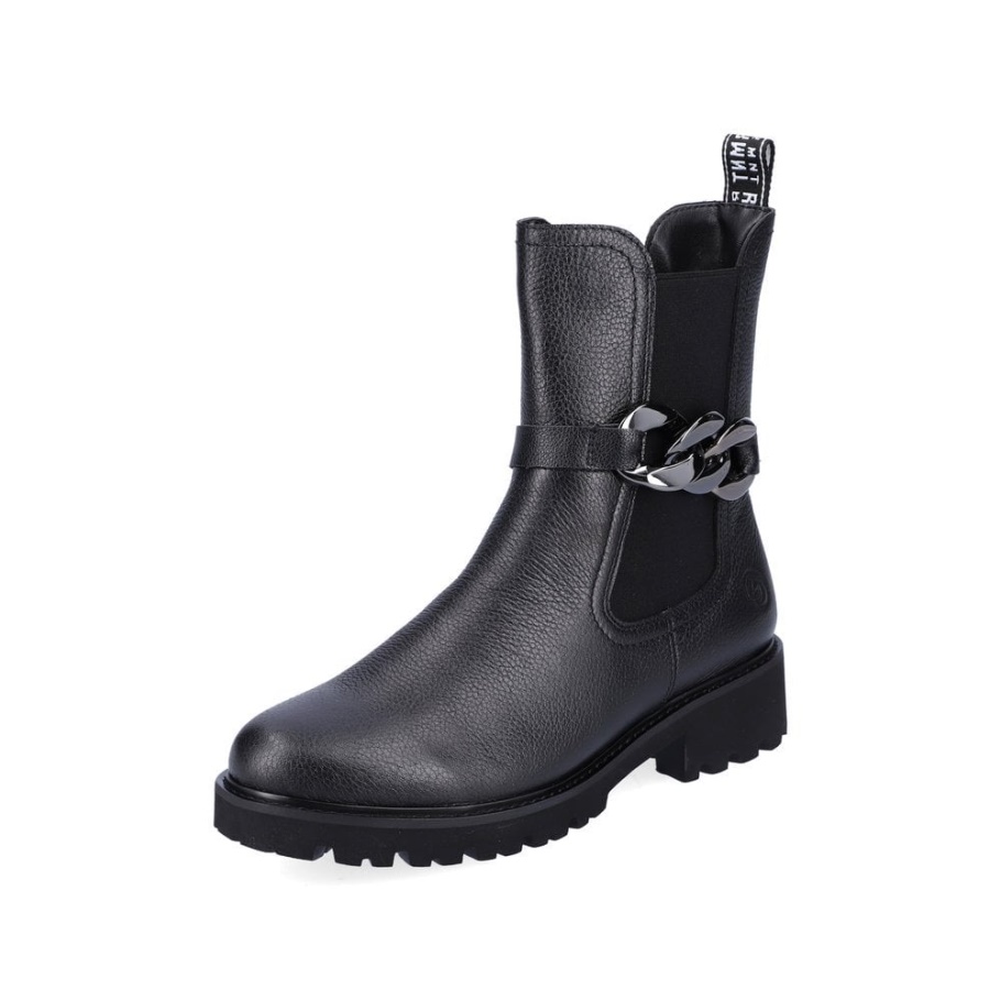 Rieker Schwarze Remonte D8695 Damenstiefel