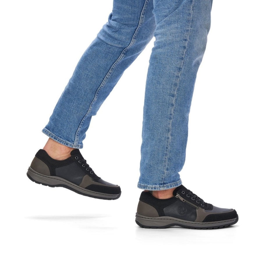 Schwarz Rieker 03322 Herrenschuhe
