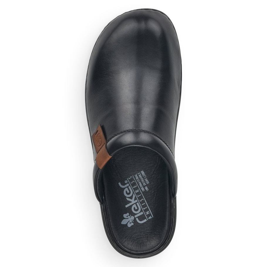 Schwarz Rieker 25598 Herren Sandalen