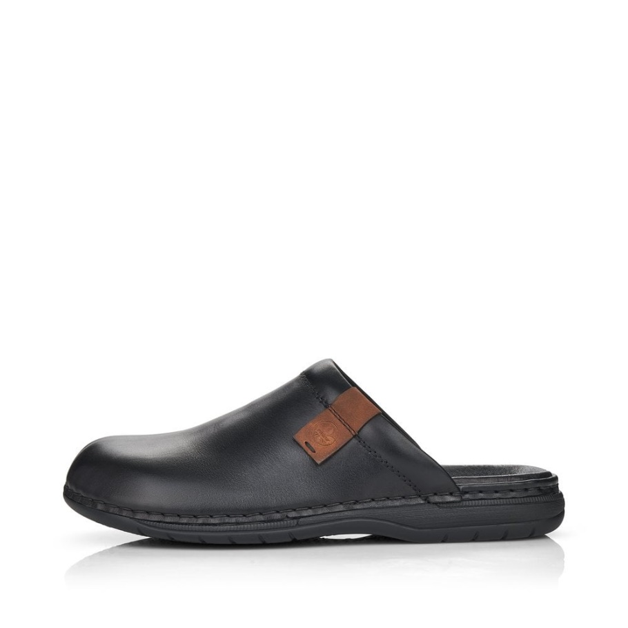 Schwarz Rieker 25598 Herren Sandalen