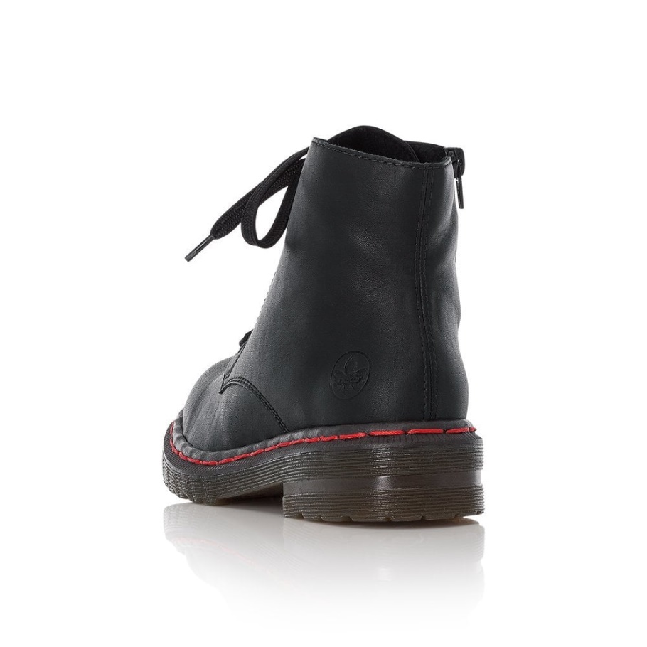 Schwarz Rieker 76240 Damen Stiefel