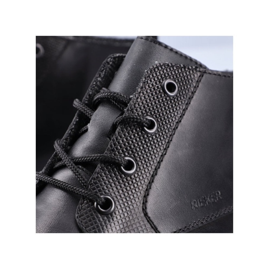 Schwarze Rieker B1322 Herrenstiefel