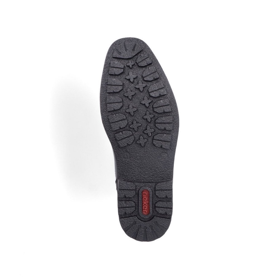 Schwarze Rieker B1360 Herrenstiefel
