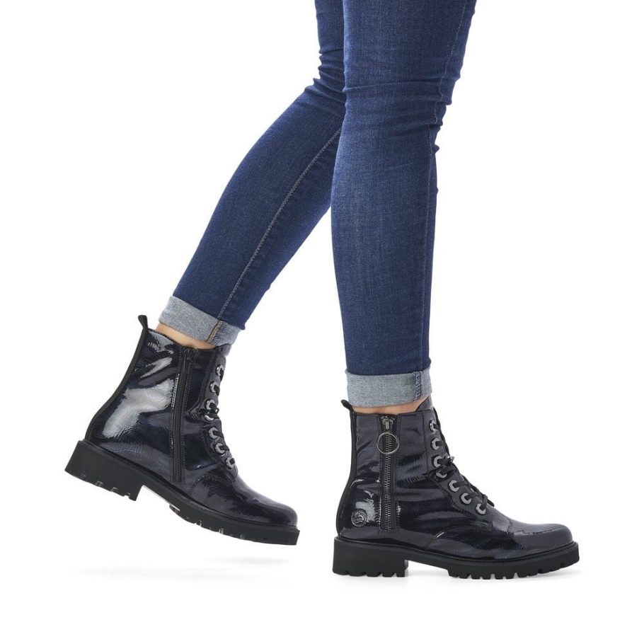 Rieker Blau Remonte D8671 Damen Stiefel
