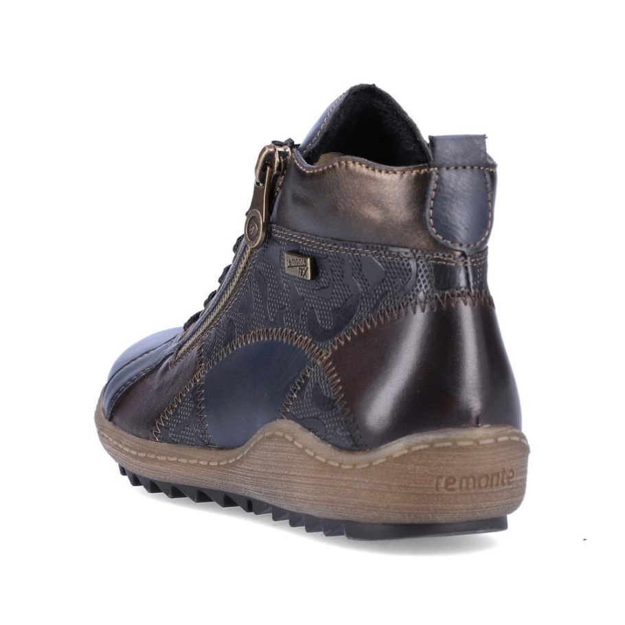 Rieker Blau Remonte R1467 Damen Stiefel