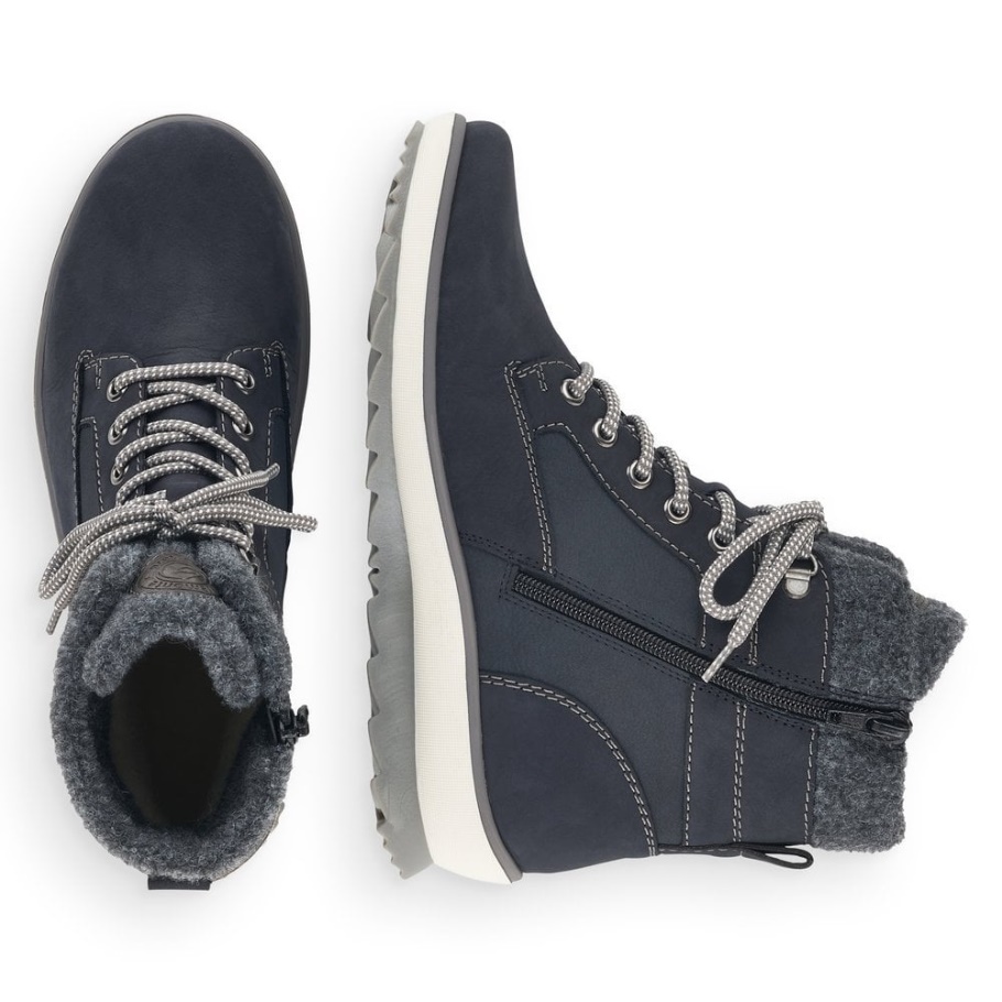 Rieker Blau Remonte R8477 Damen Stiefel