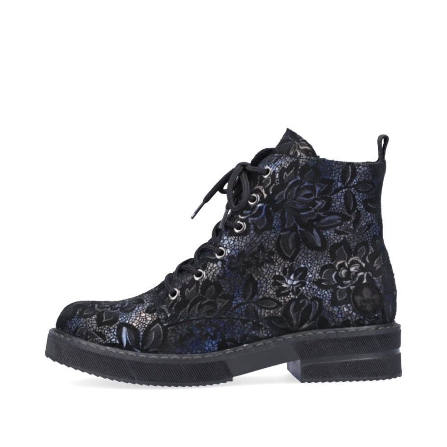 Blau Rieker 72010 Damen Stiefel