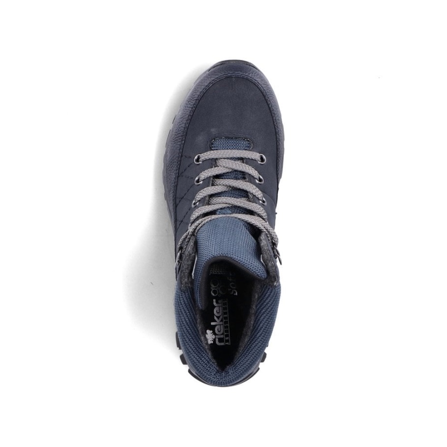 Blaue Rieker M9830 Damen Stiefel