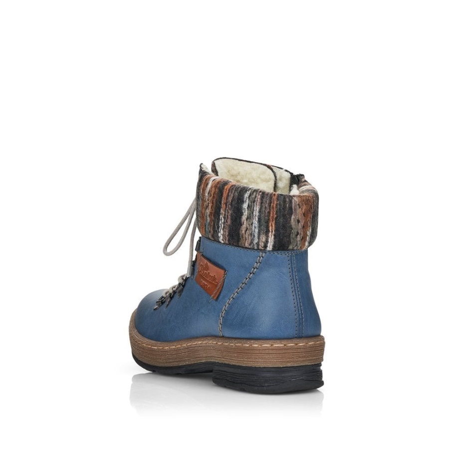 Blau Rieker Z6743 Damen Stiefel