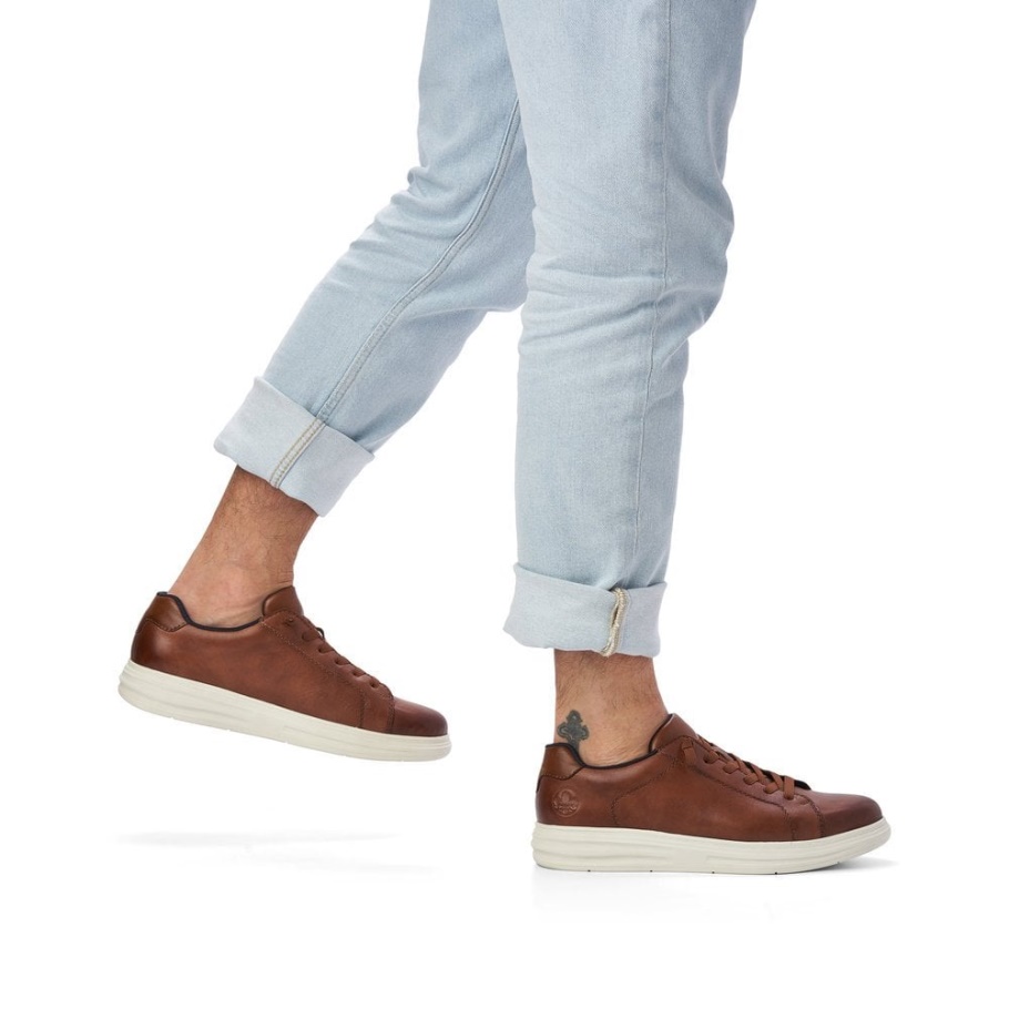 Braune Rieker B6321 Herrenschuhe