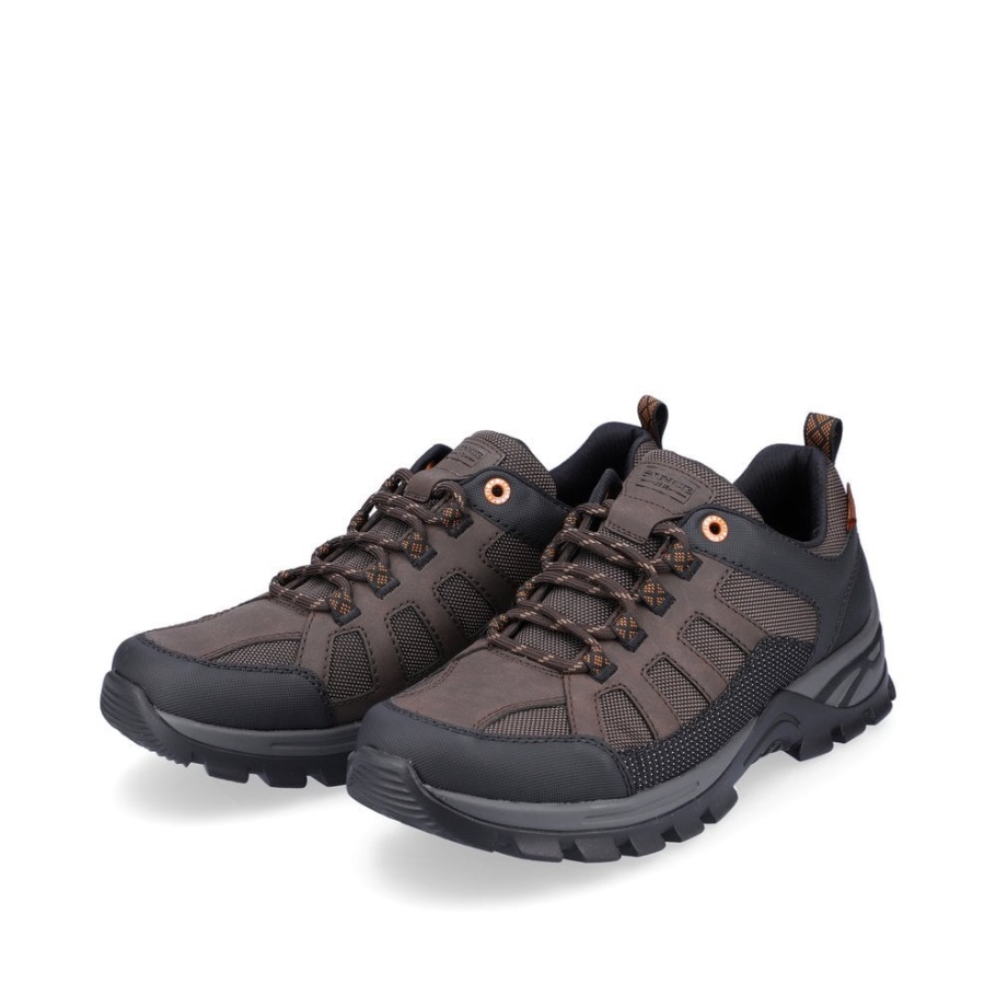 Braune Rieker B6810 Herrenschuhe