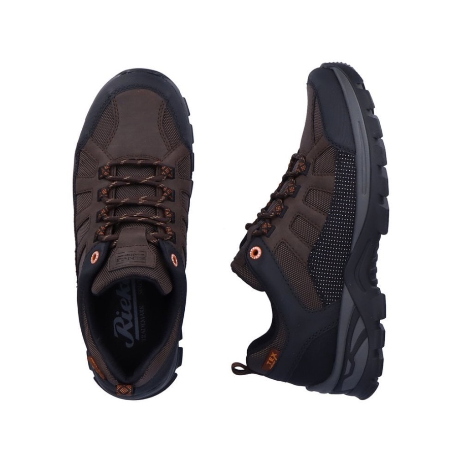 Braune Rieker B6810 Herrenschuhe