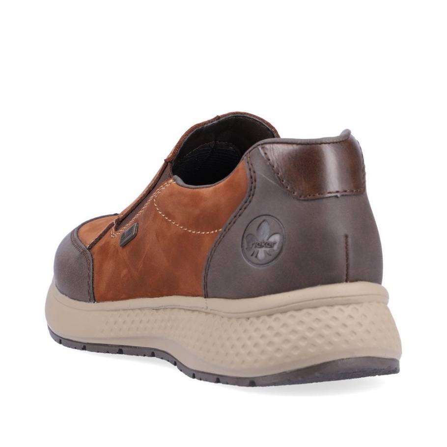 Braune Rieker B7654 Herrenschuhe