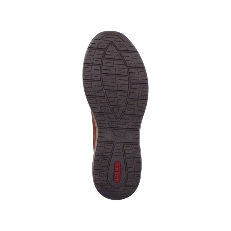 Braune Rieker B7654 Herrenschuhe