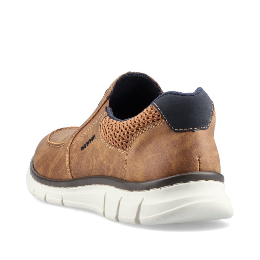 Braune Rieker B7756 Herrenschuhe