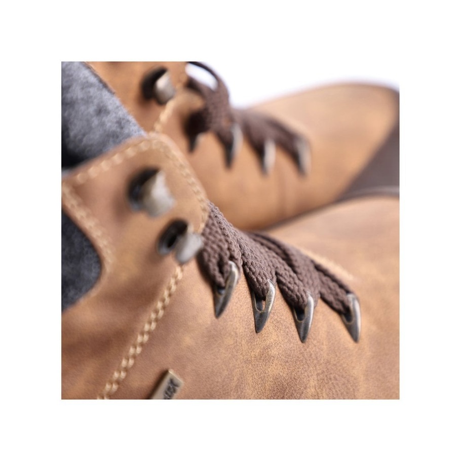 Braune Rieker F6744 Herrenstiefel
