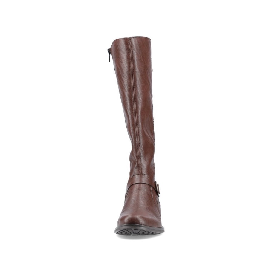 Braune Rieker Z7360 Damen Stiefel