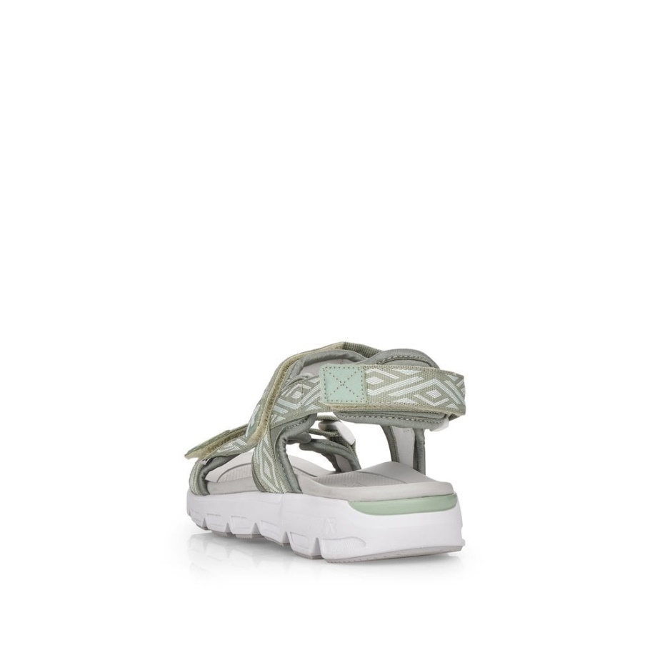 Rieker Grün R-evolution V8402 Damen Sandalen