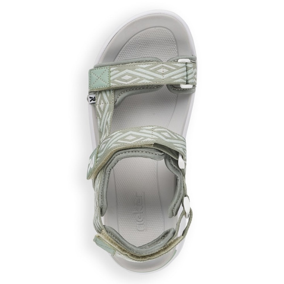 Rieker Grün R-evolution V8402 Damen Sandalen
