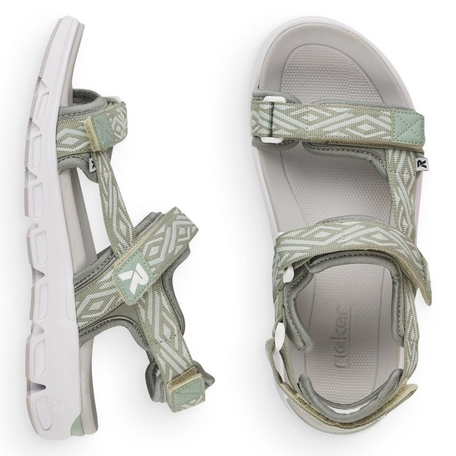 Rieker Grün R-evolution V8402 Damen Sandalen