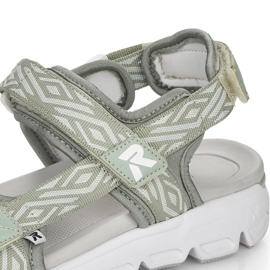 Rieker Grün R-evolution V8402 Damen Sandalen