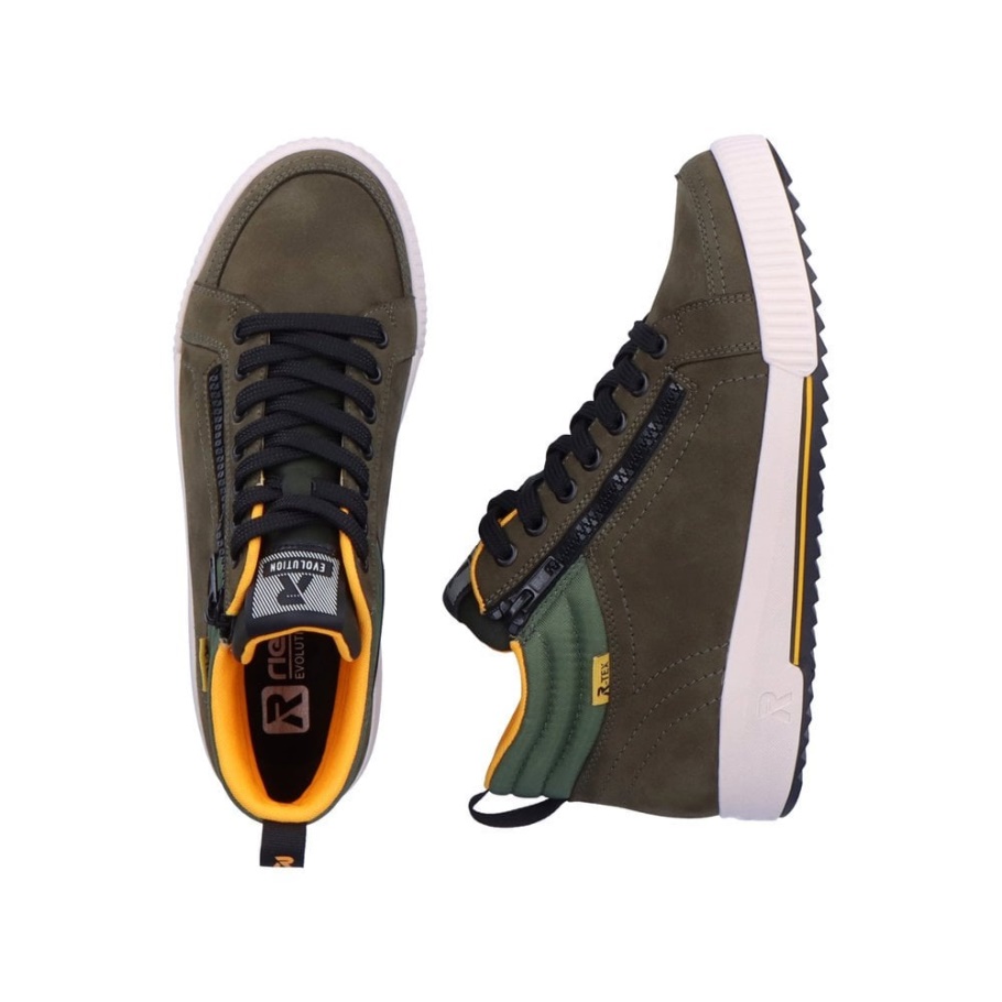 Rieker Grün R-evolution W0100 Damen Stiefel