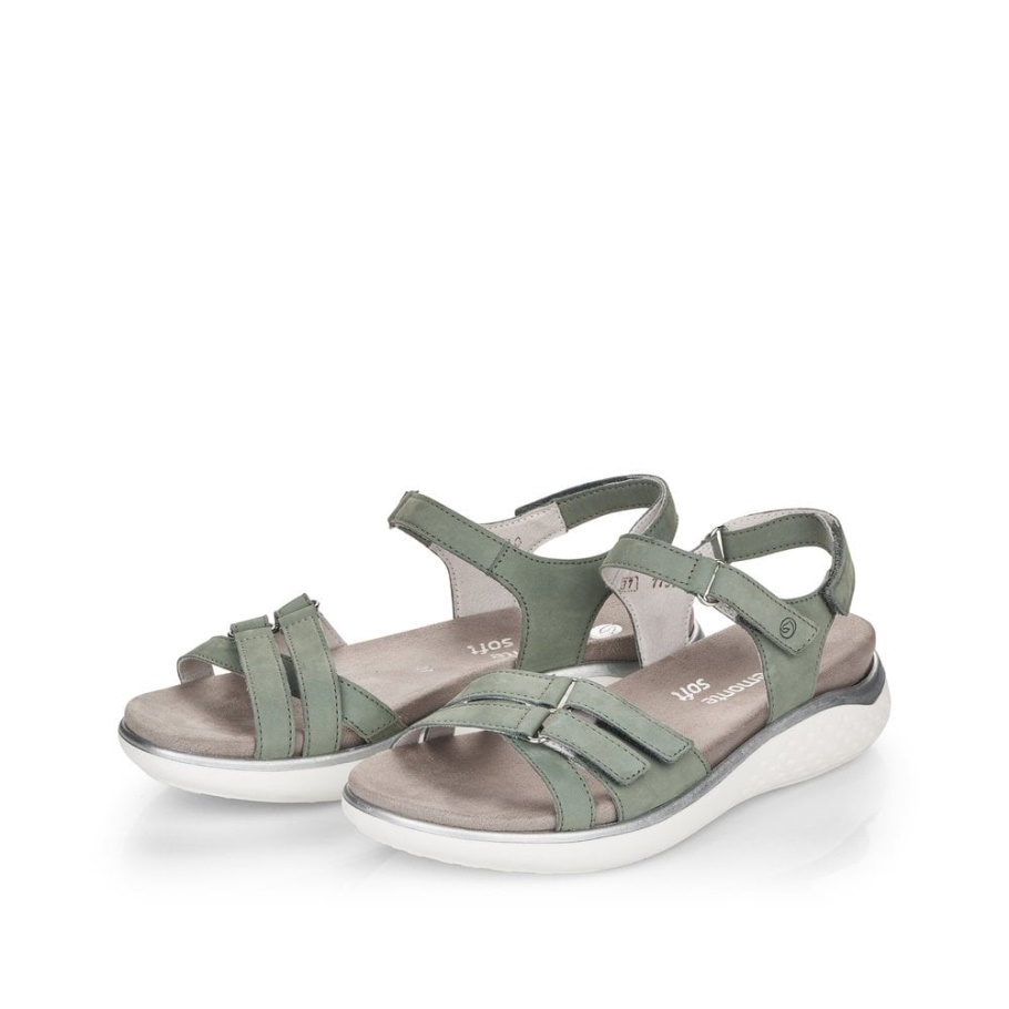 Rieker Grün Remonte D7751 Damen Sandalen