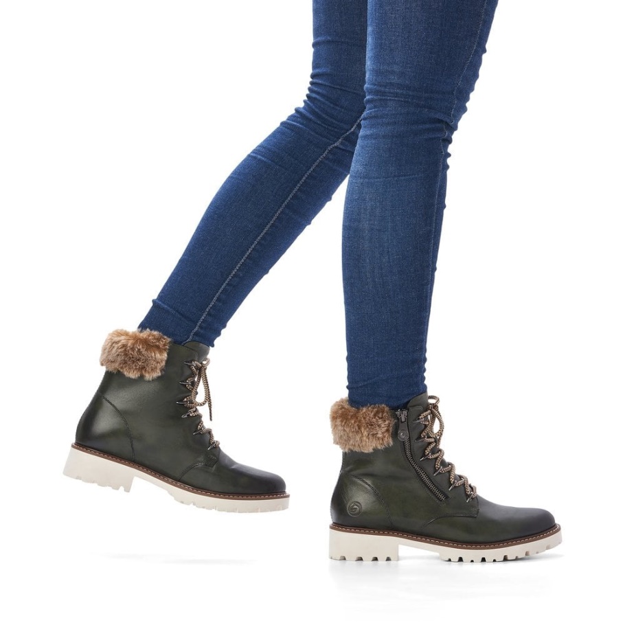 Rieker Grün Remonte D8692 Damen Stiefel