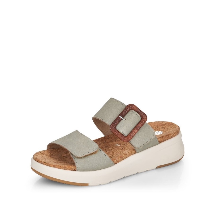Rieker Grün Remonte D9550 Damen Sandalen