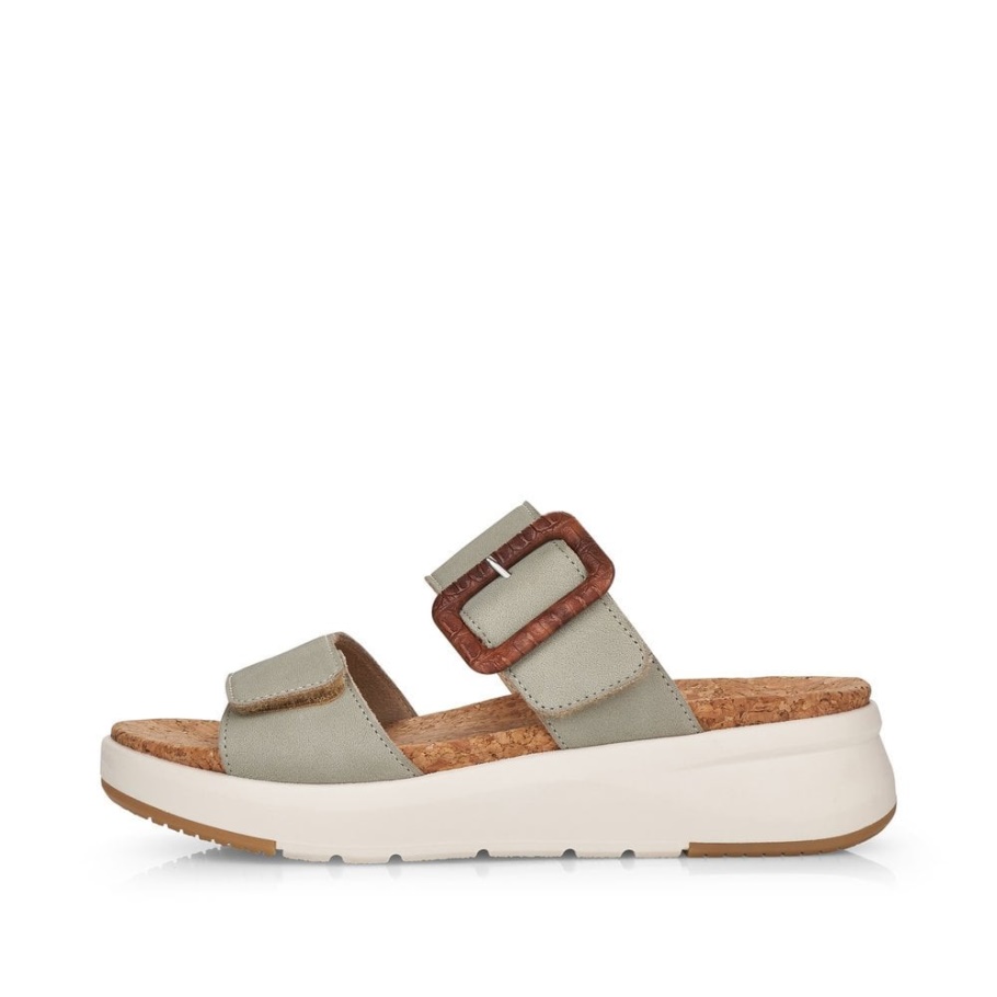 Rieker Grün Remonte D9550 Damen Sandalen