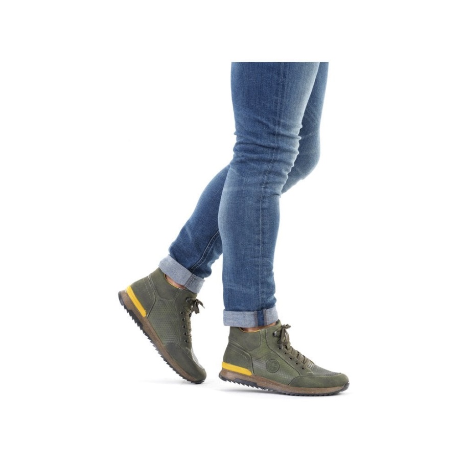 Grün Rieker 36142 Herrenstiefel