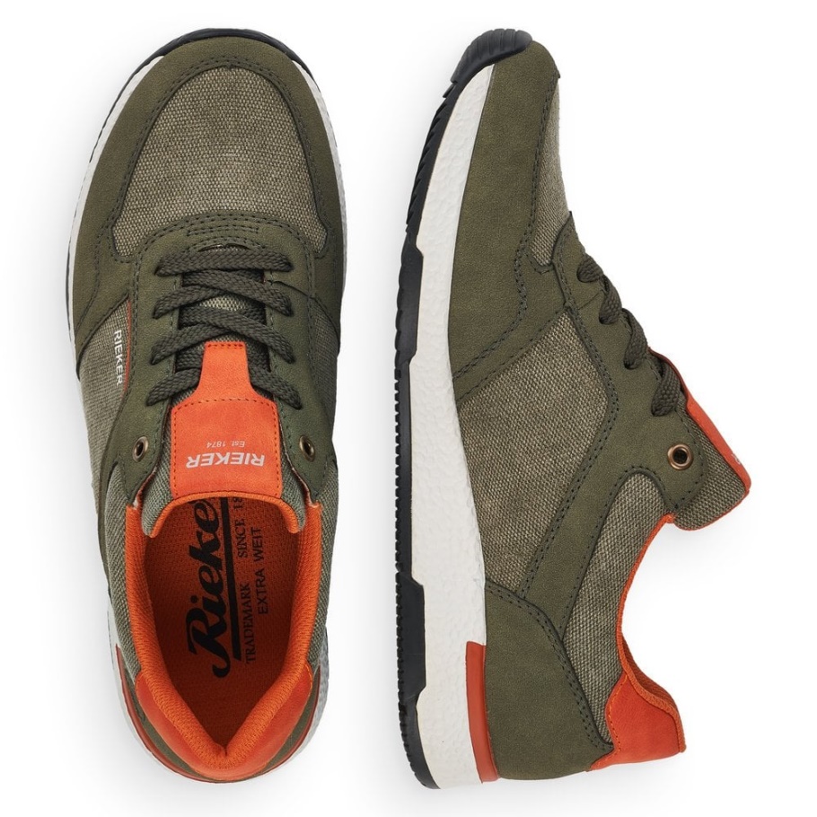 Grün Rieker B3401 Herrenschuhe