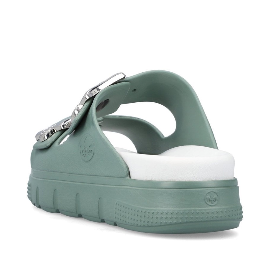 Grün Rieker P2180 Damen Sandalen