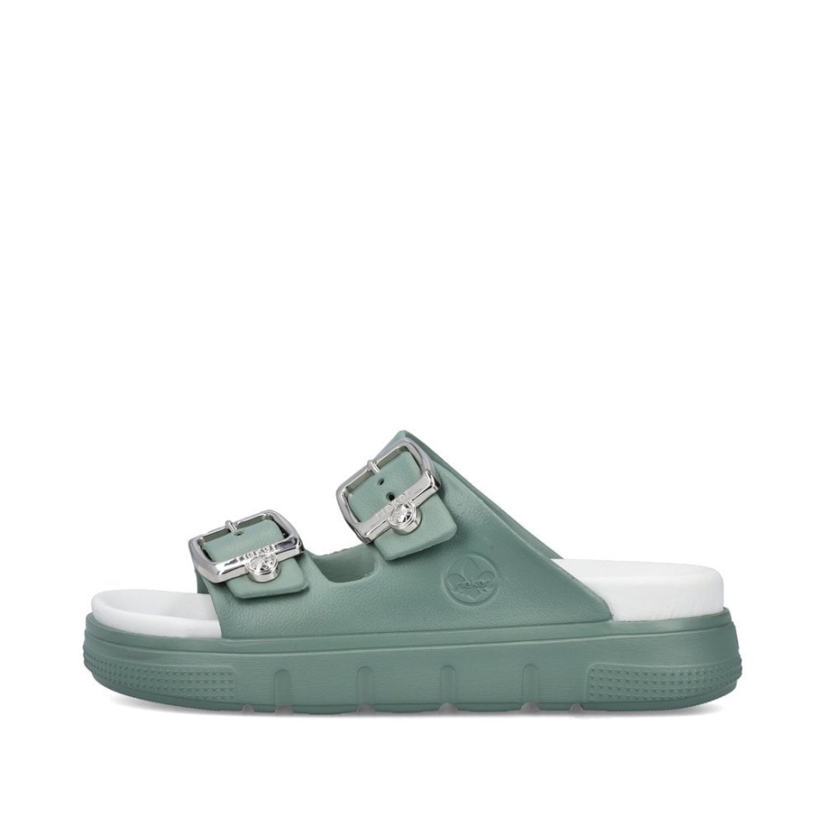 Grün Rieker P2180 Damen Sandalen