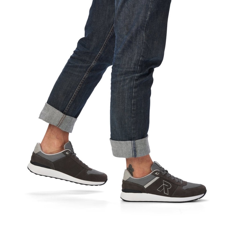 Rieker Grau R-evolution 07601 Herrenschuhe
