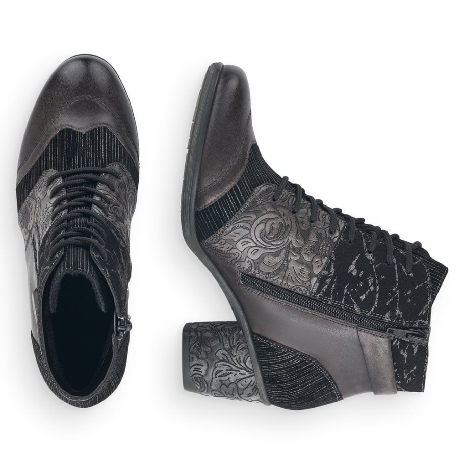 Rieker Grau Remonte D5470 Damen Stiefel