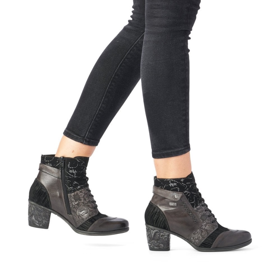 Rieker Grau Remonte D5470 Damen Stiefel