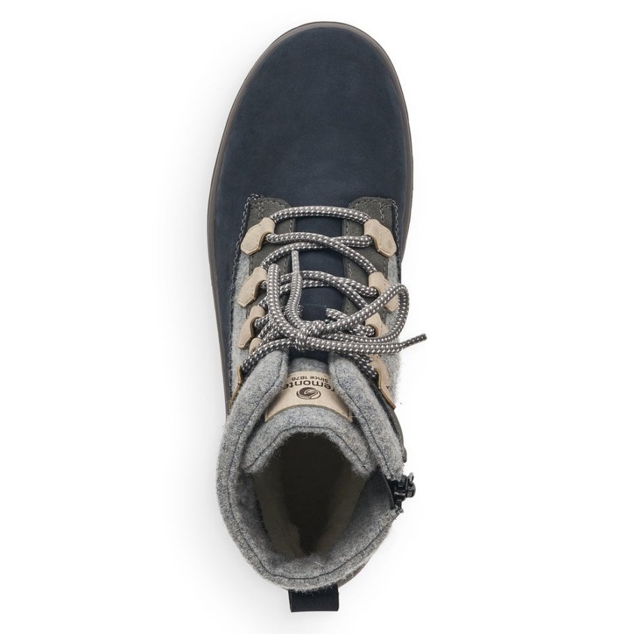Rieker Grau Remonte R8481 Damen Stiefel
