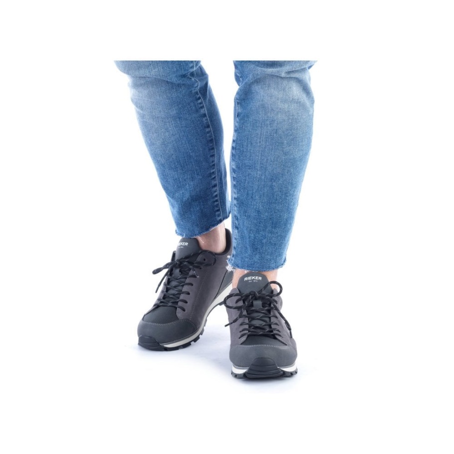 Graue Rieker B5721 Herrenschuhe