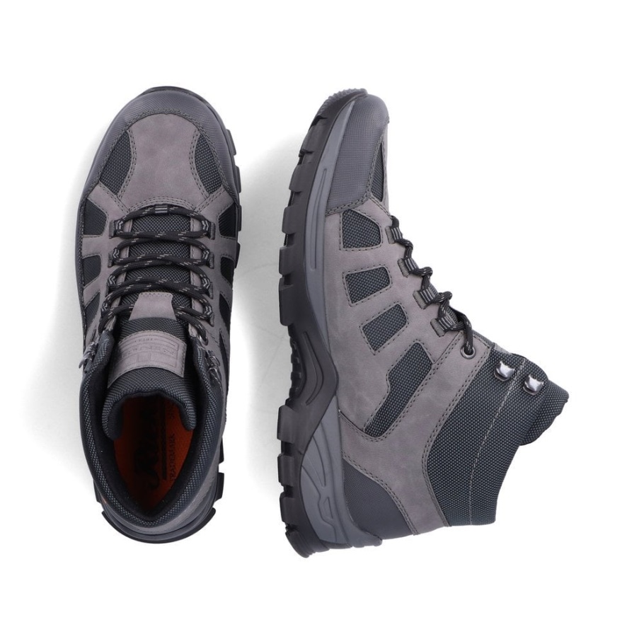 Grauer Rieker Herrenstiefel