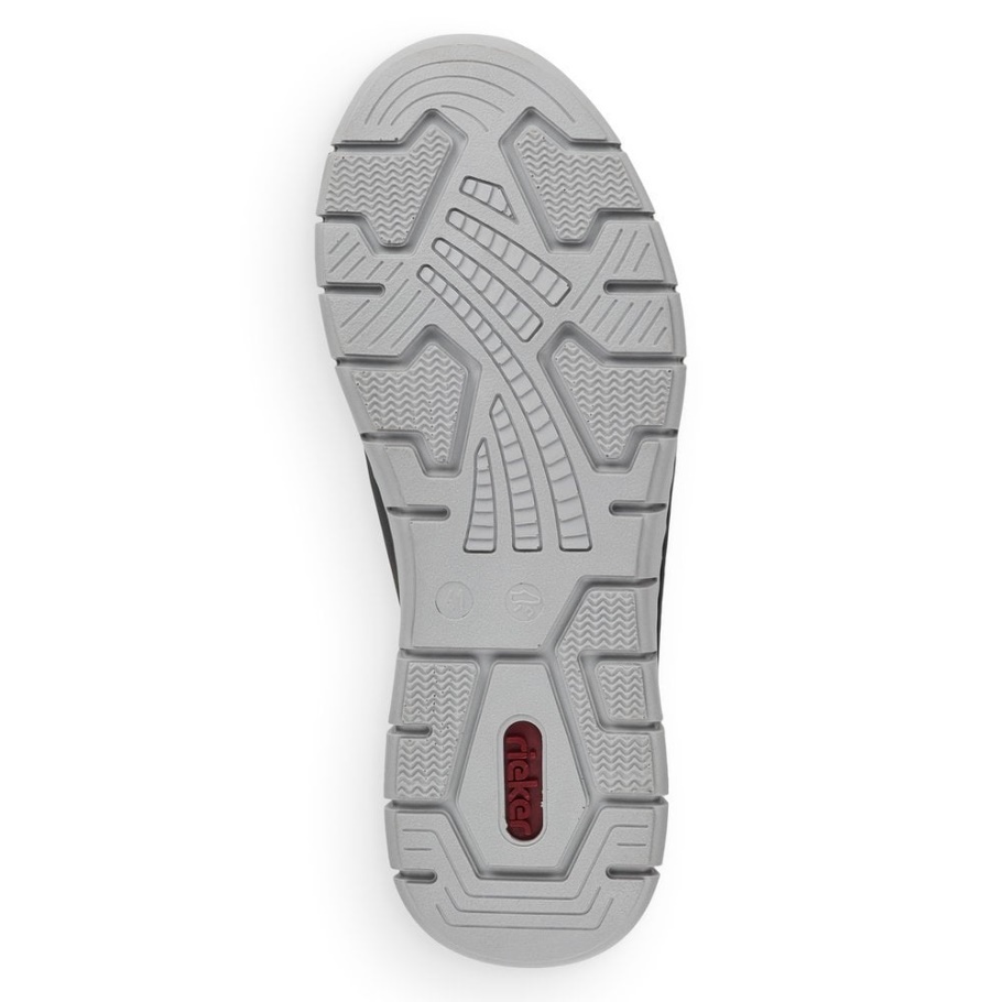 Grauer Rieker Herren-Slipper