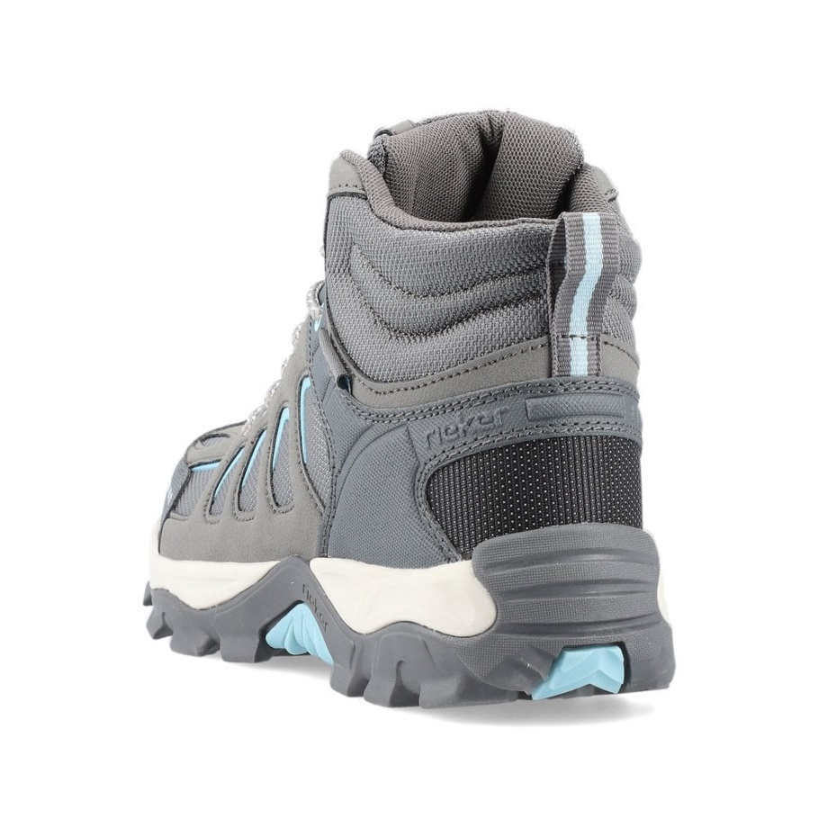 Graue Rieker X8820 Damenstiefel