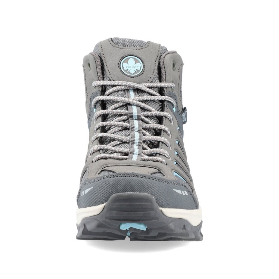 Graue Rieker X8820 Damenstiefel
