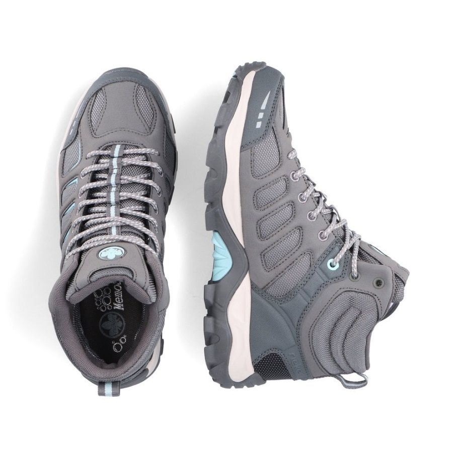 Graue Rieker X8820 Damenstiefel