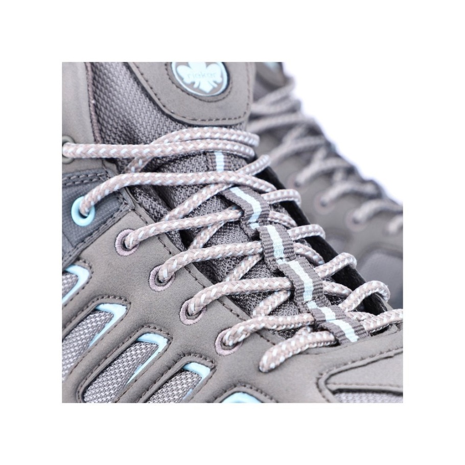 Graue Rieker X8820 Damenstiefel