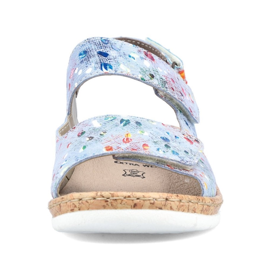 Metallic Rieker V7170 Damen Sandalen